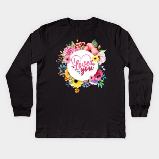 love you Kids Long Sleeve T-Shirt